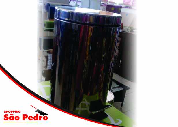 Lixeira de aço inox